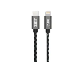 3sixT BLACK Cable - USB-C to Lightning -  30cm