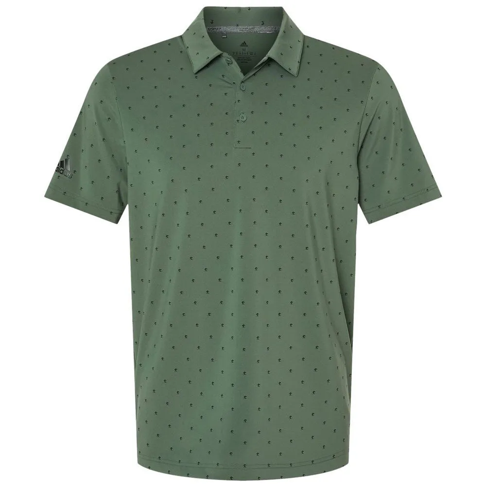 adidas Men's Green Oxide/Black Pine Tree Polo