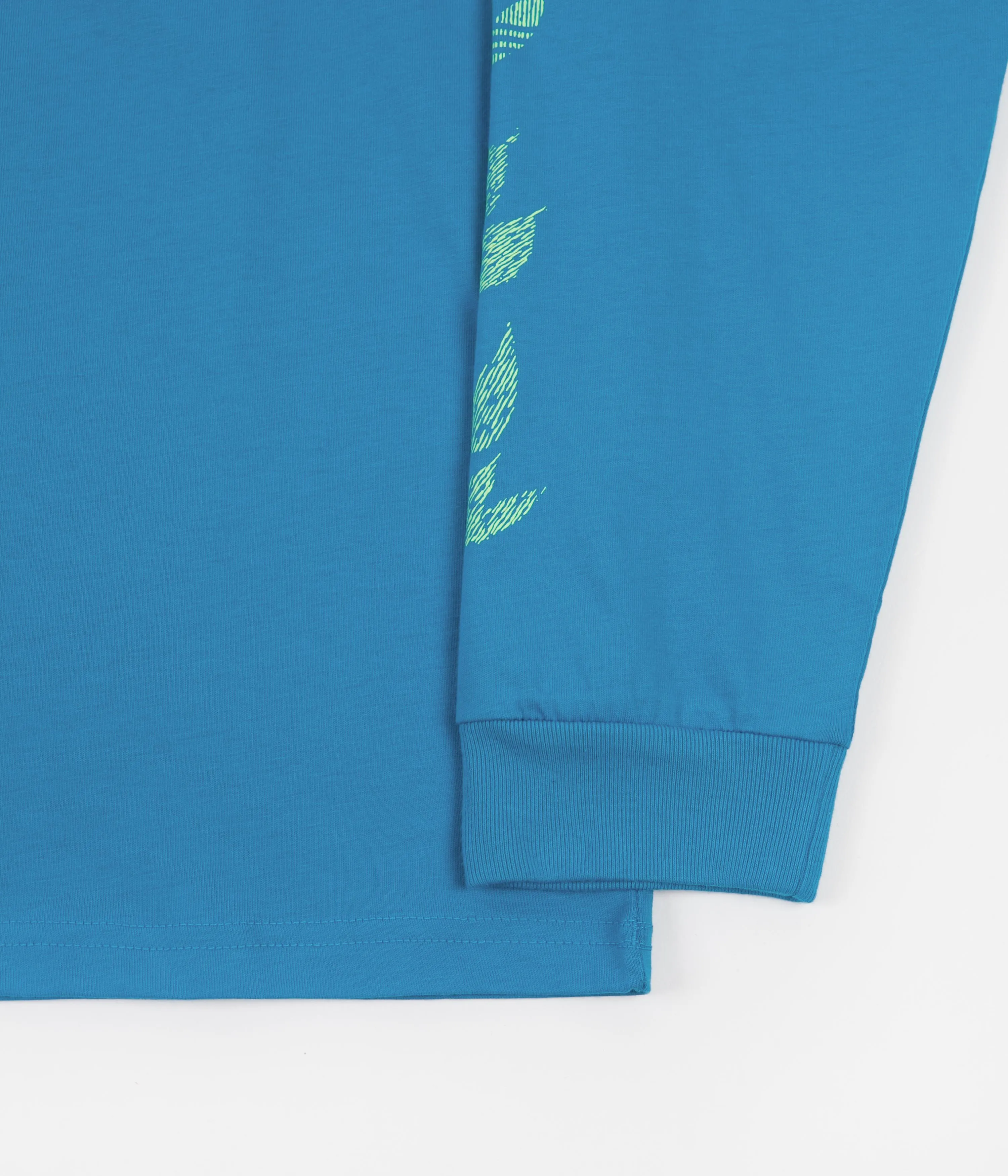 Adidas Nora Graphic Long Sleeve T-Shirt - Sonic Aqua / Signal Green