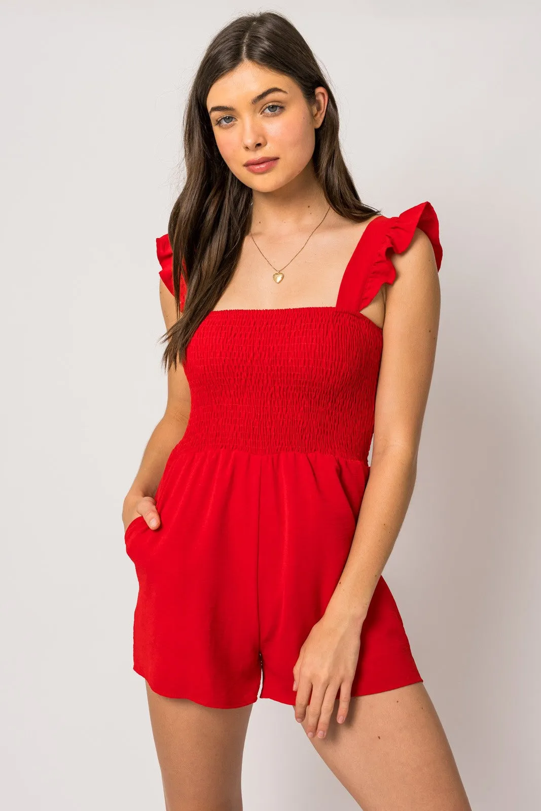 Adrianna Ruffle Romper