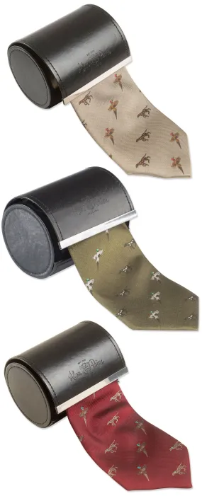 Alan Paine Ripon Silk Tie | Birds and Dogs