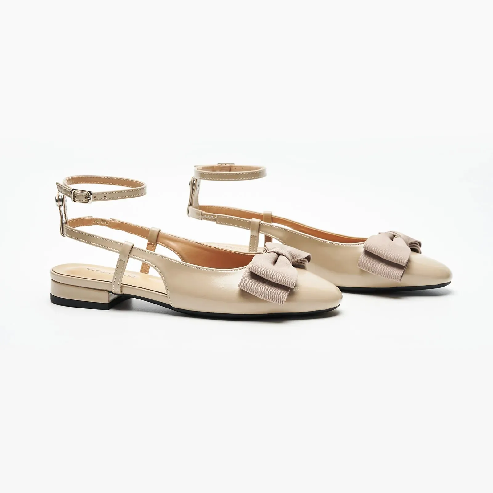 Ankle Strap Bow Slingback Mary Jane (Anita)-social