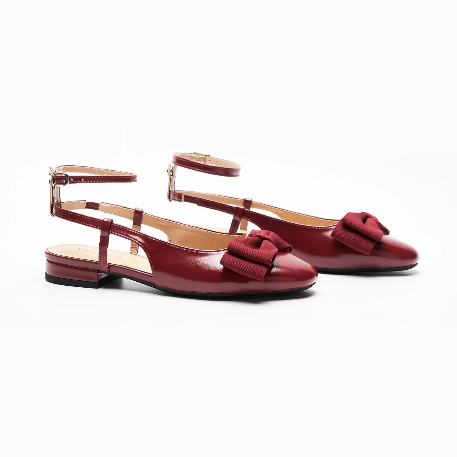 Ankle Strap Bow Slingback Mary Jane (Anita)-social