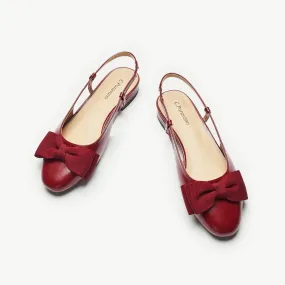 Ankle Strap Bow Slingback Mary Jane (Anita)-social