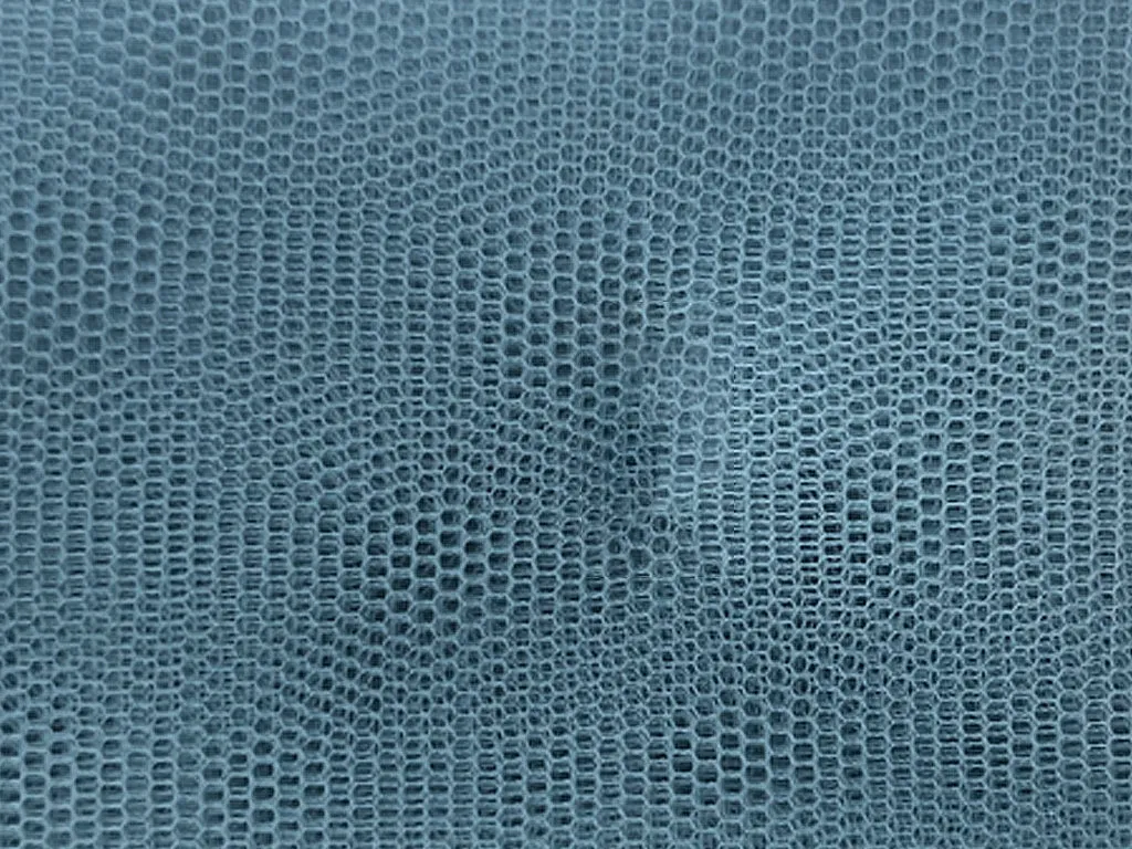 Artic Blue Plain Net Fabric