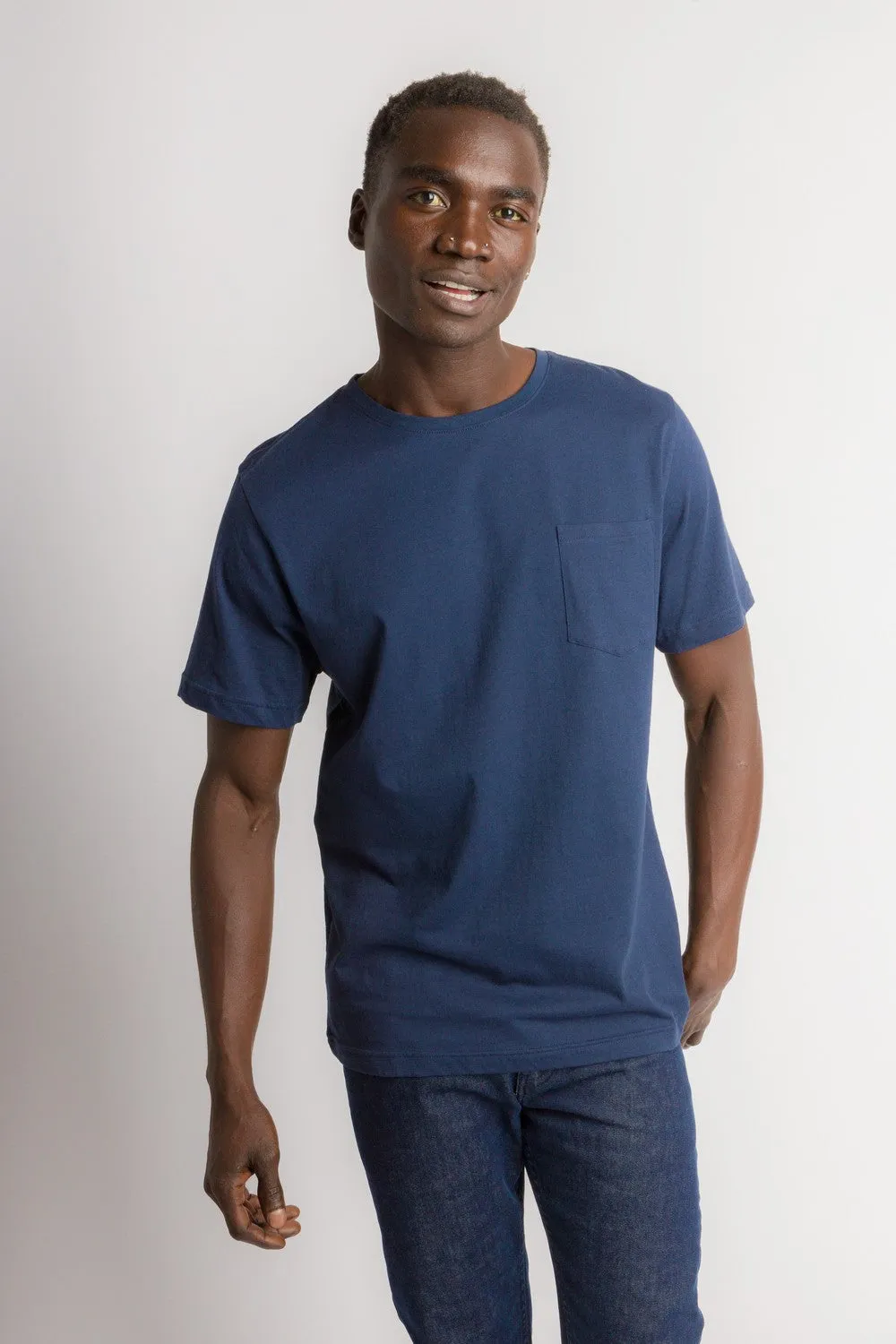 Bradley Unbranded | Men's Anti-Stain Logo-less Crew Neck Pocket Tee