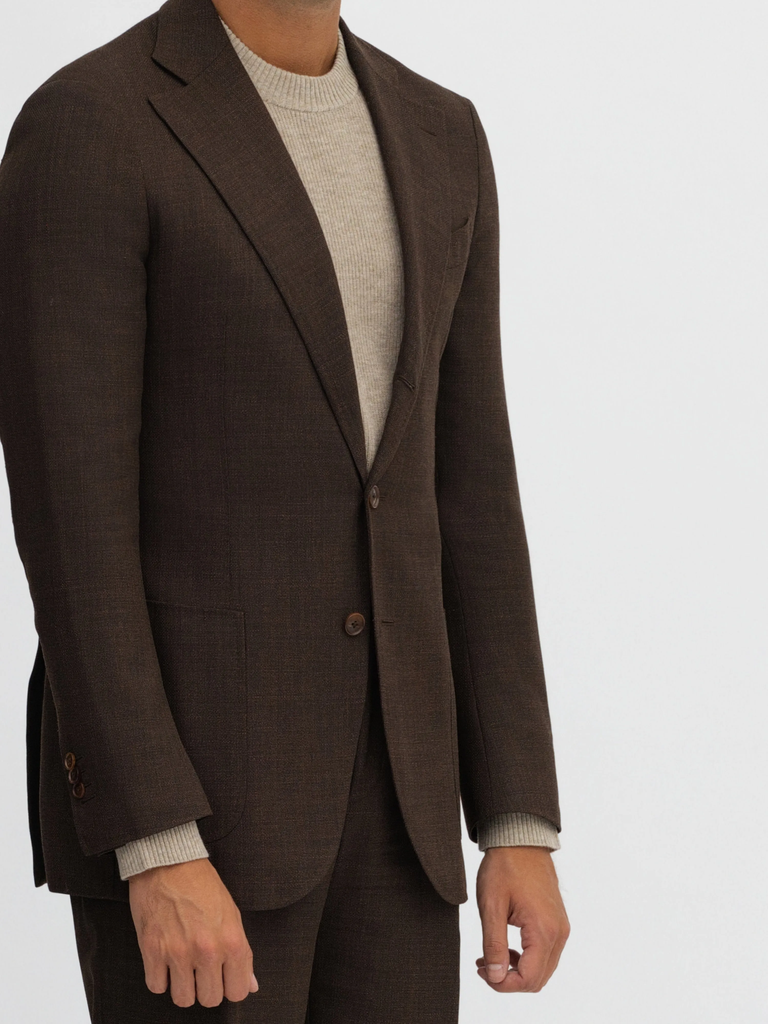 Brown Fresco Suit