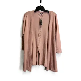 Cardigan By Clothes Mentor In Pink, Size: 2x