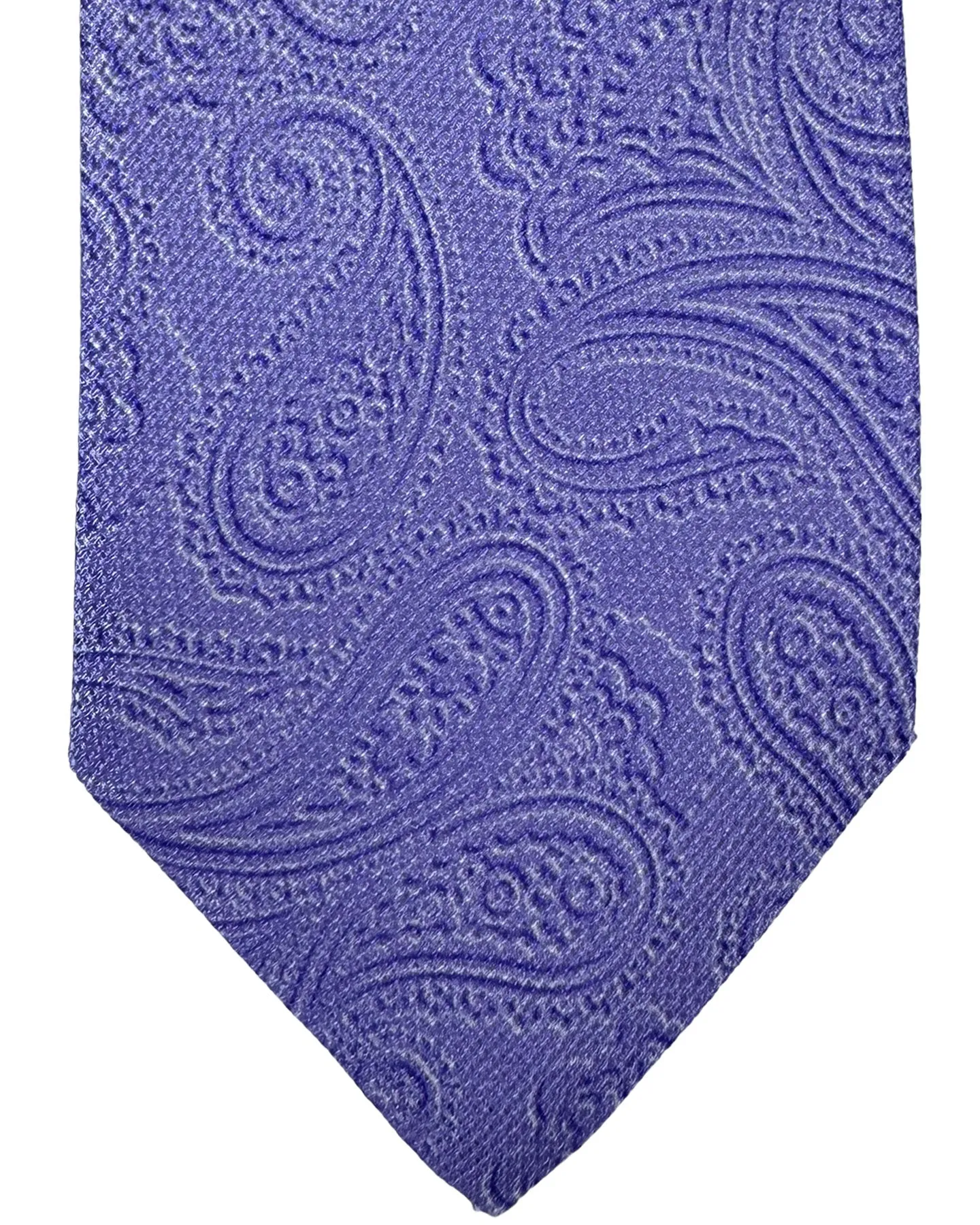 Cesare Attolini Silk Tie Lilac-Purple Paisley SALE