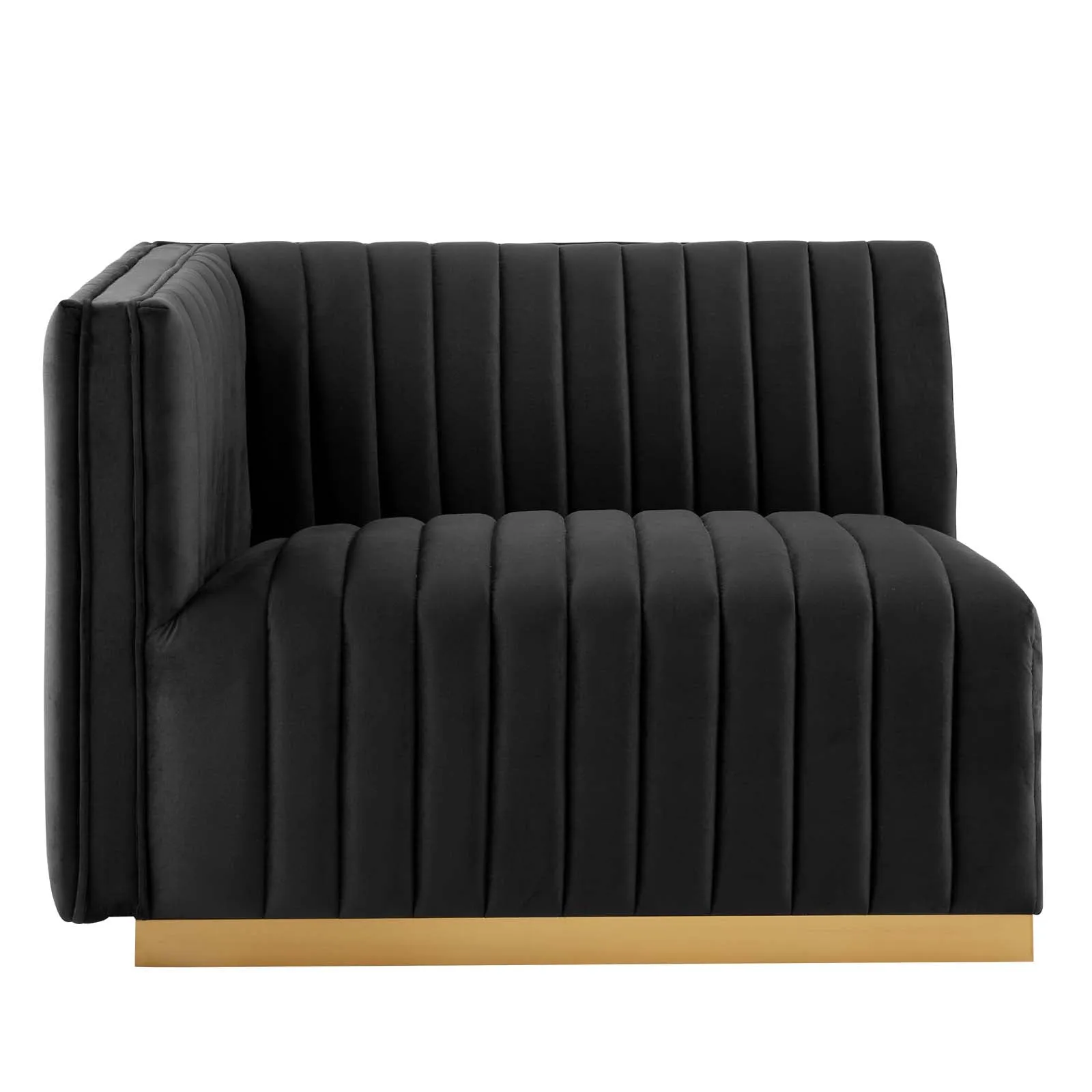 Conjure Channel Tufted Performance Velvet Left-Arm Chair by Modway