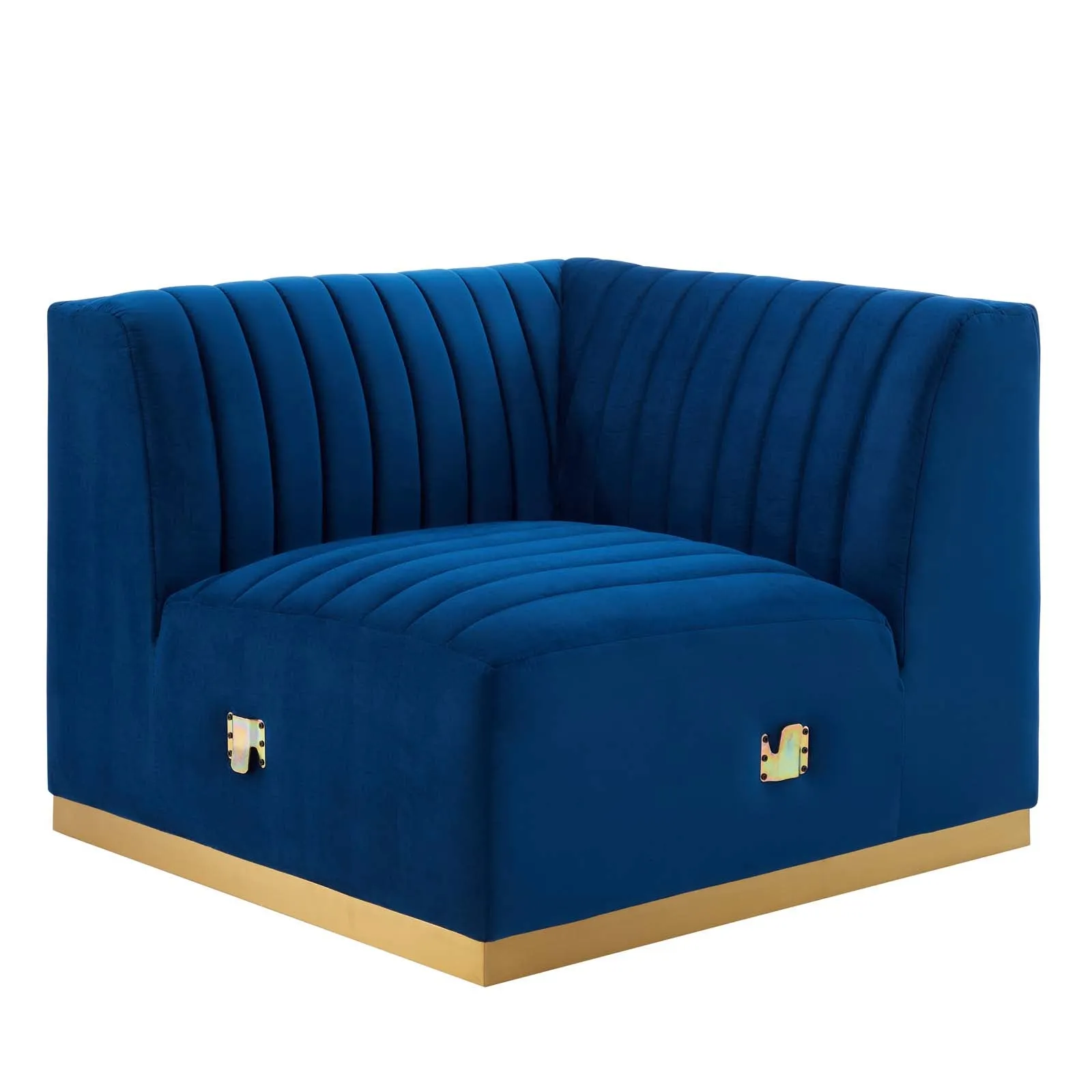 Conjure Channel Tufted Performance Velvet Left Corner Chair by Modway