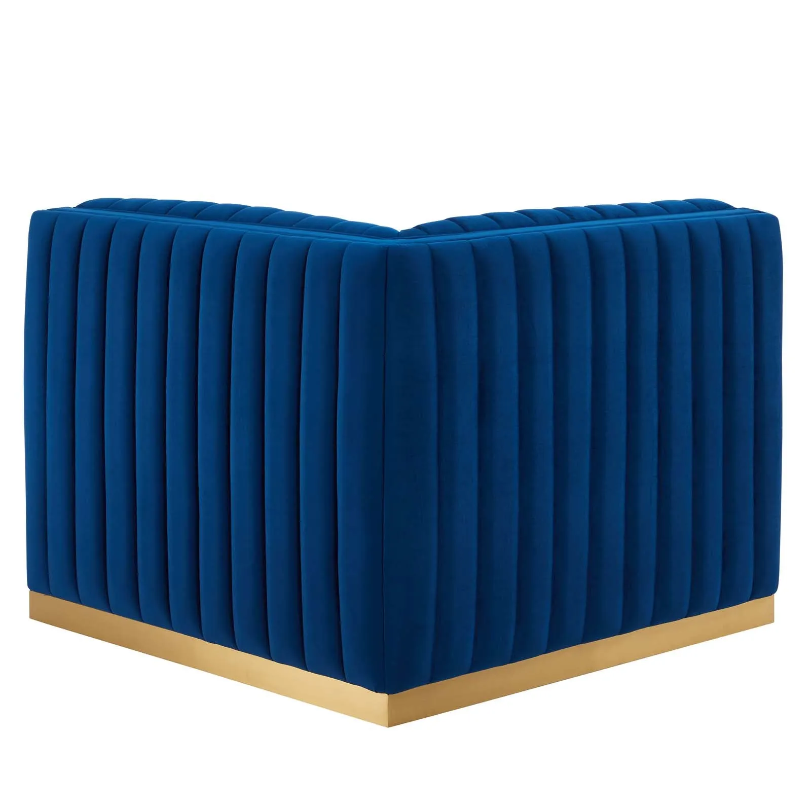 Conjure Channel Tufted Performance Velvet Left Corner Chair by Modway