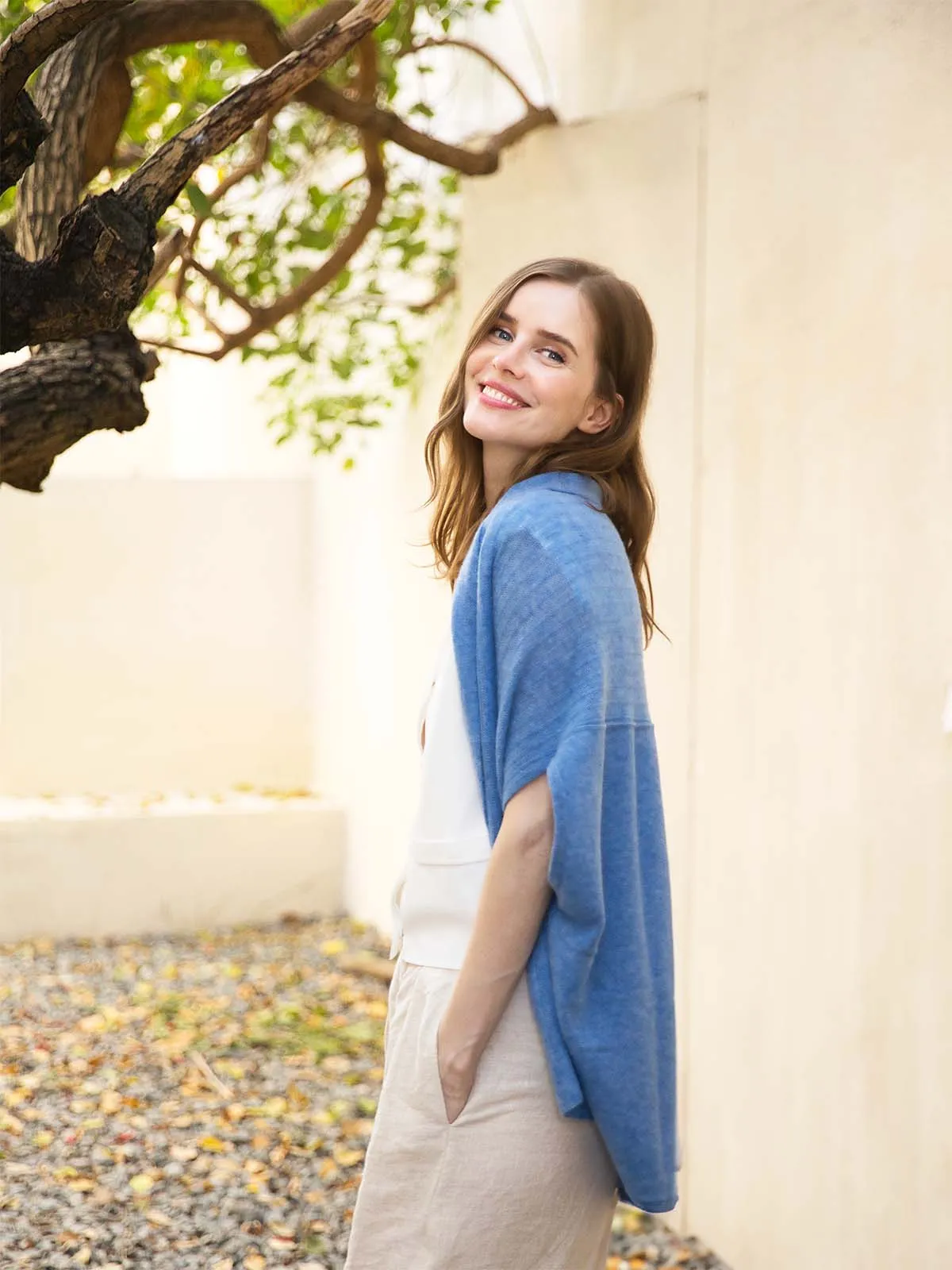 Cornflower Blue Effortless Vest