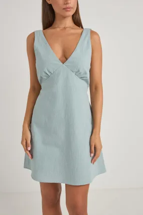 Harper Mini Dress Seafoam