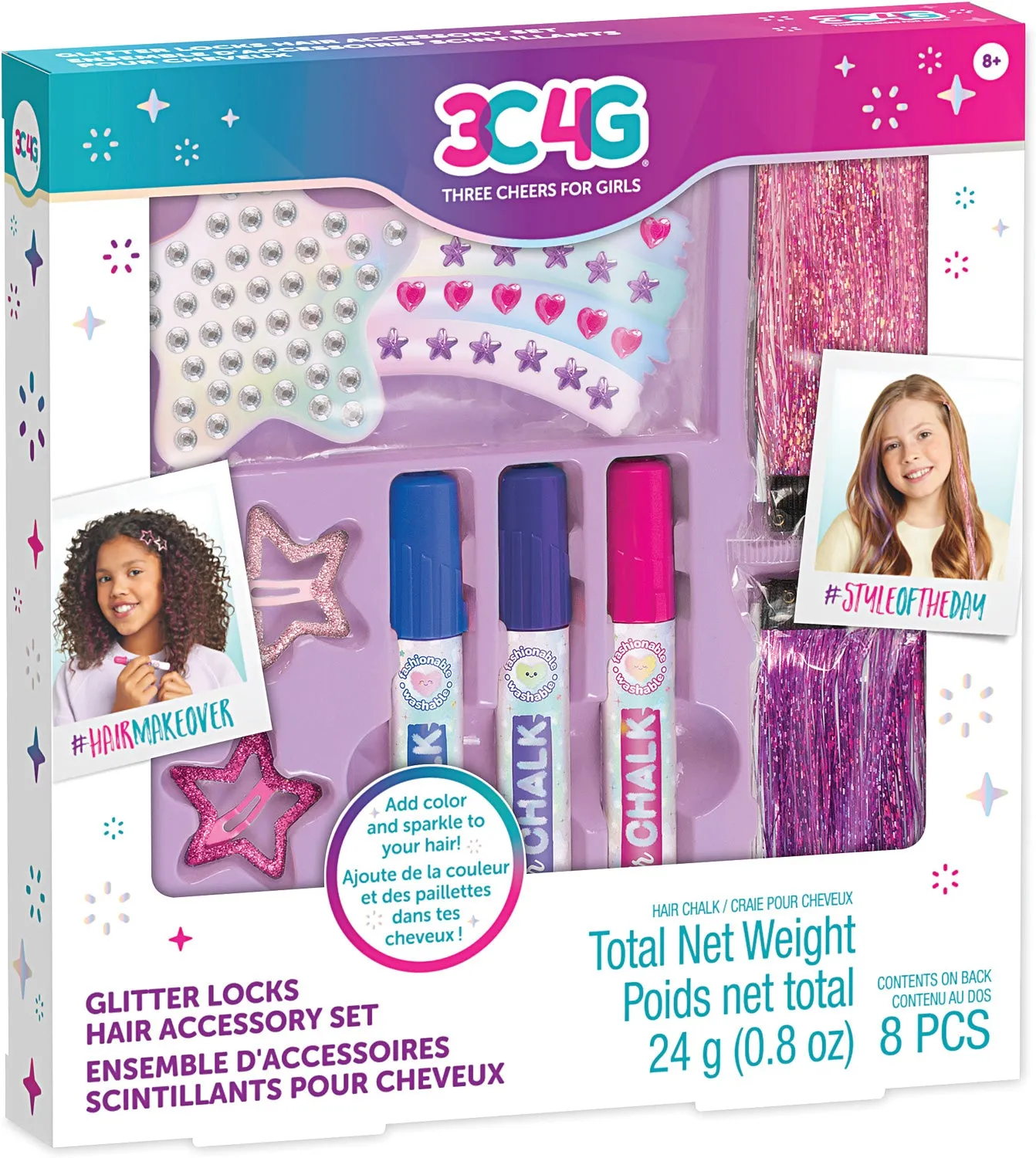 Imagination Land Glitter Locks Hair Accessories Set