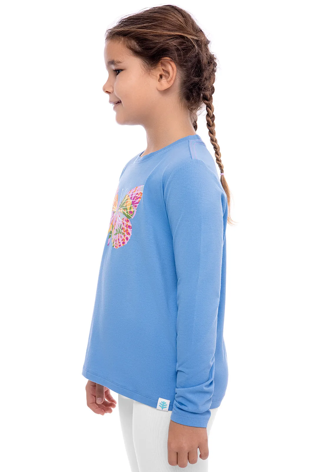 Kid's Coco Plum Everyday Long Sleeve Graphic T-Shirt | Clear Sky Blue