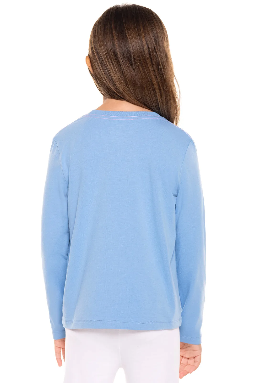 Kid's Coco Plum Everyday Long Sleeve Graphic T-Shirt | Clear Sky Blue