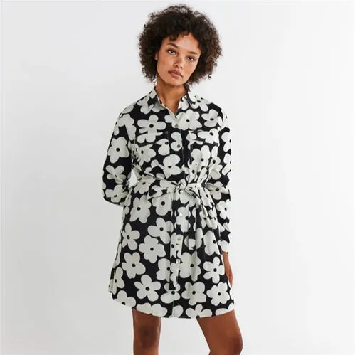 Kip & Co Flower Face Adult Sicilian Shirt Dress