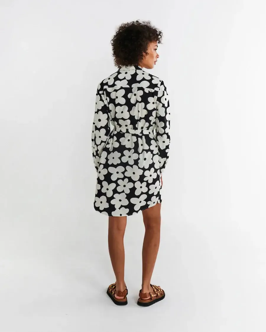 Kip & Co Flower Face Adult Sicilian Shirt Dress