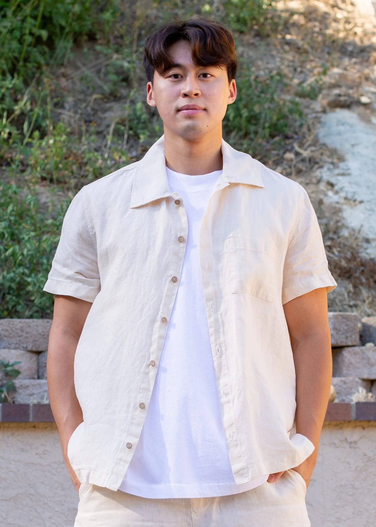 Linen Button Down