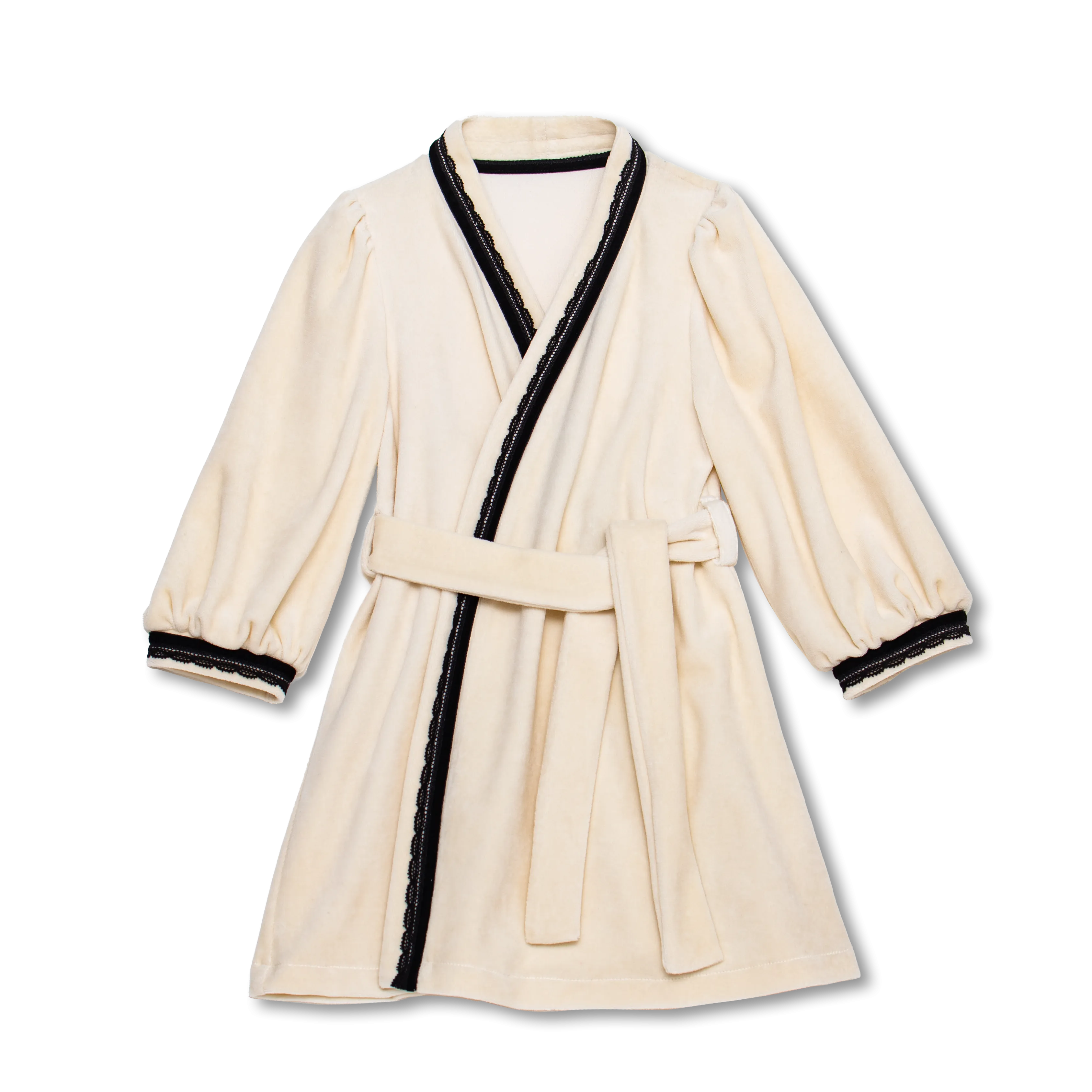 LUCINE - GIRLS DRESSING GOWN IN CREAM