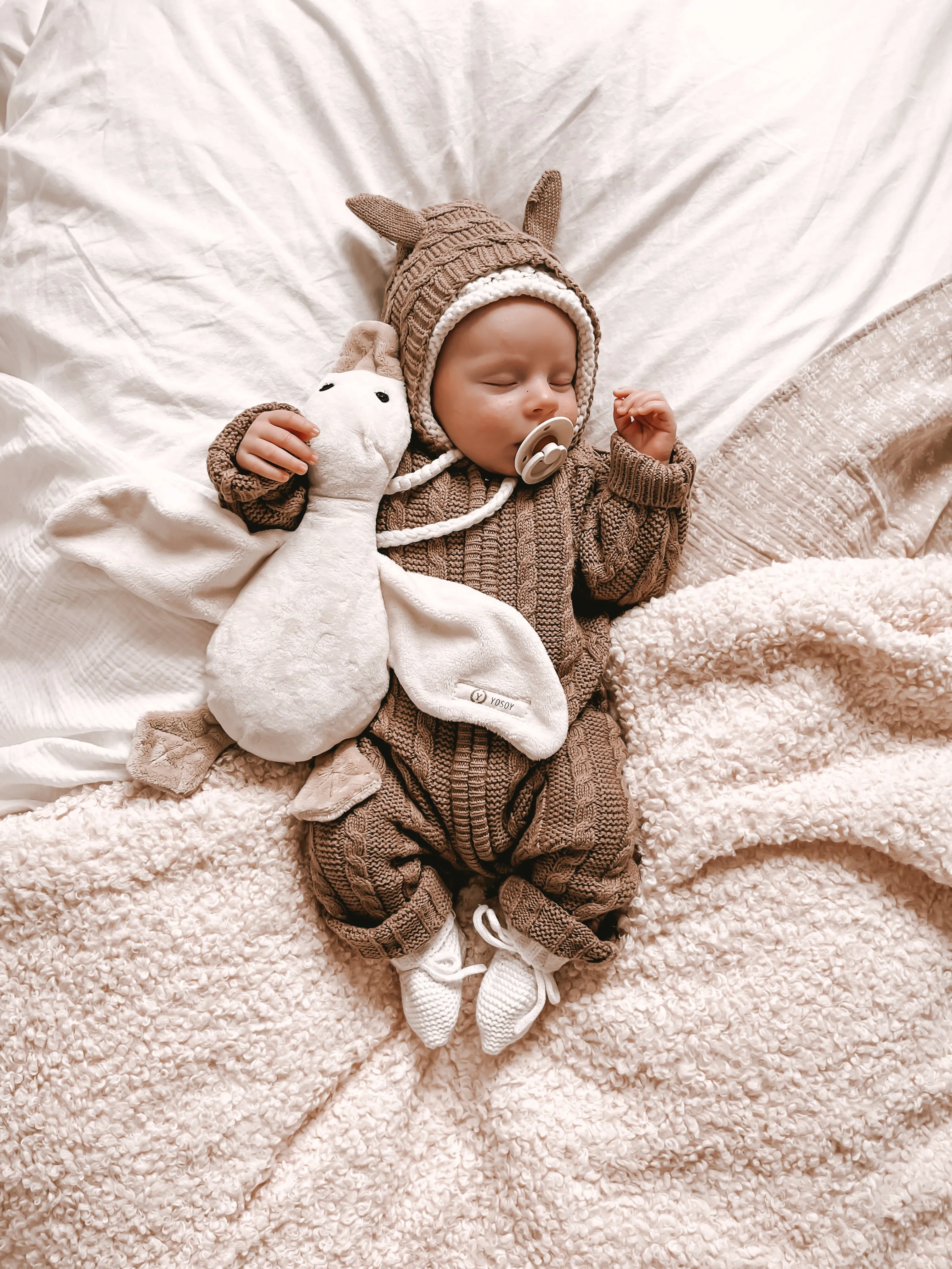 Luna   Luca Baby Bear Jumpsuit | Acorn