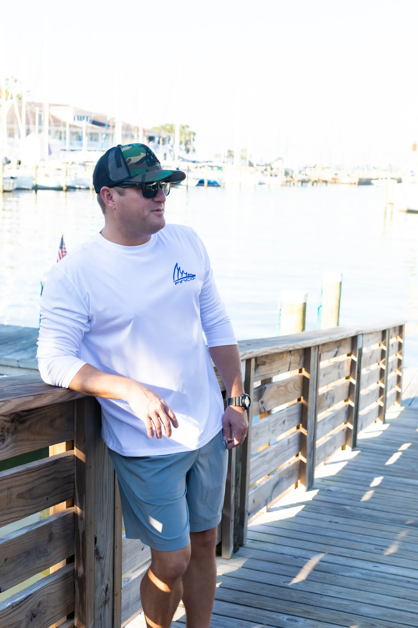 Mahi Long Sleeve Performance in White