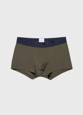 Men's Stretch Cotton Trunks in Khaki