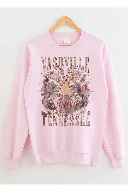 NASHVILLE TENNESSEE GRAPHIC SWEATSHIRT PLUS SIZE