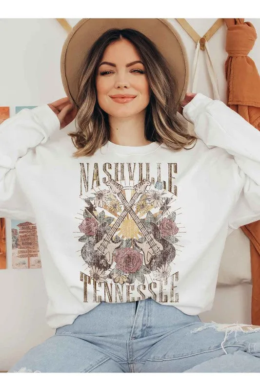 NASHVILLE TENNESSEE GRAPHIC SWEATSHIRT PLUS SIZE