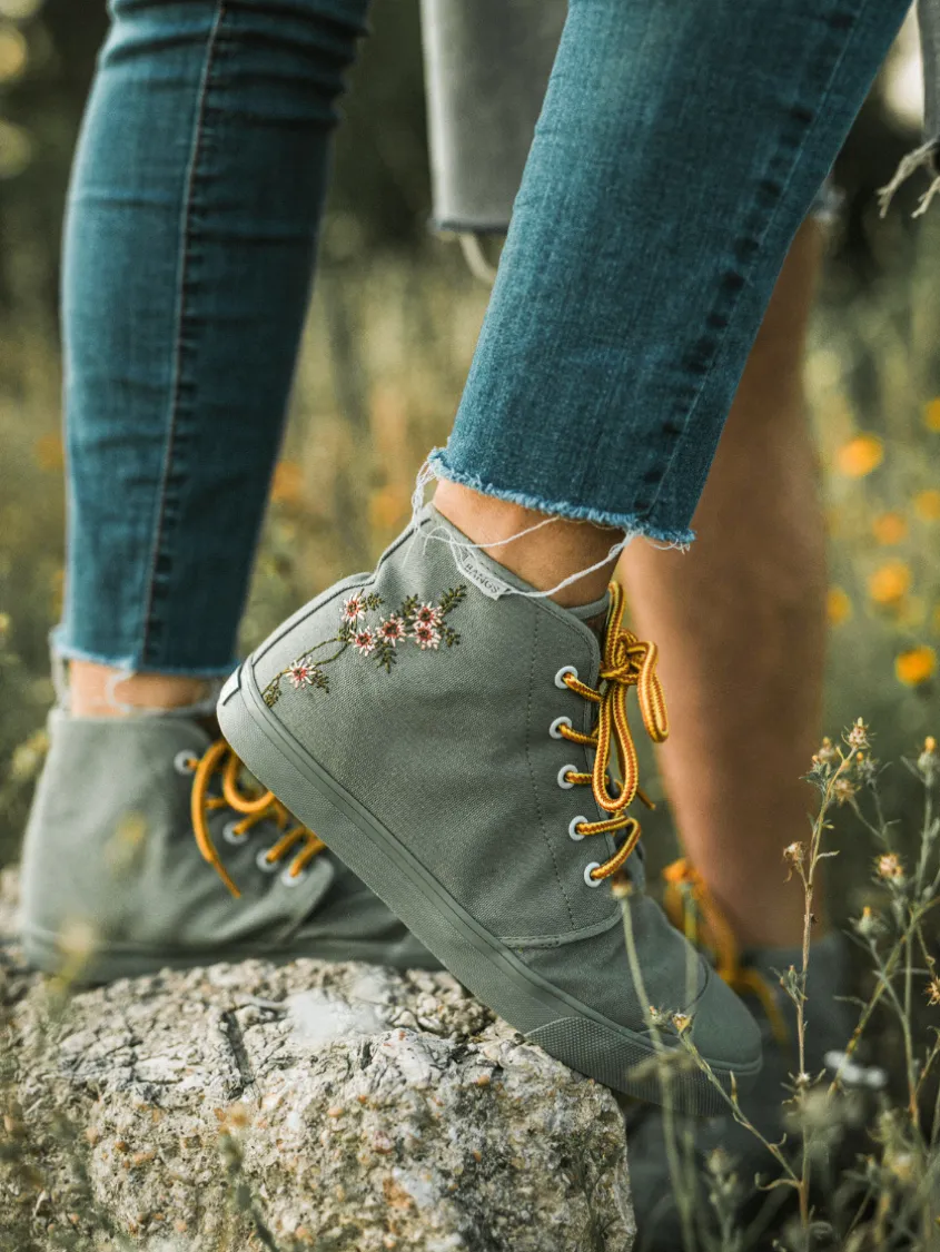 Sage Floral High Top