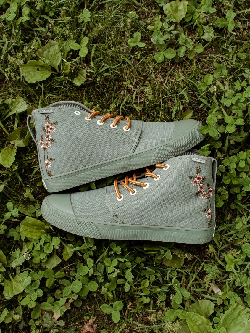 Sage Floral High Top