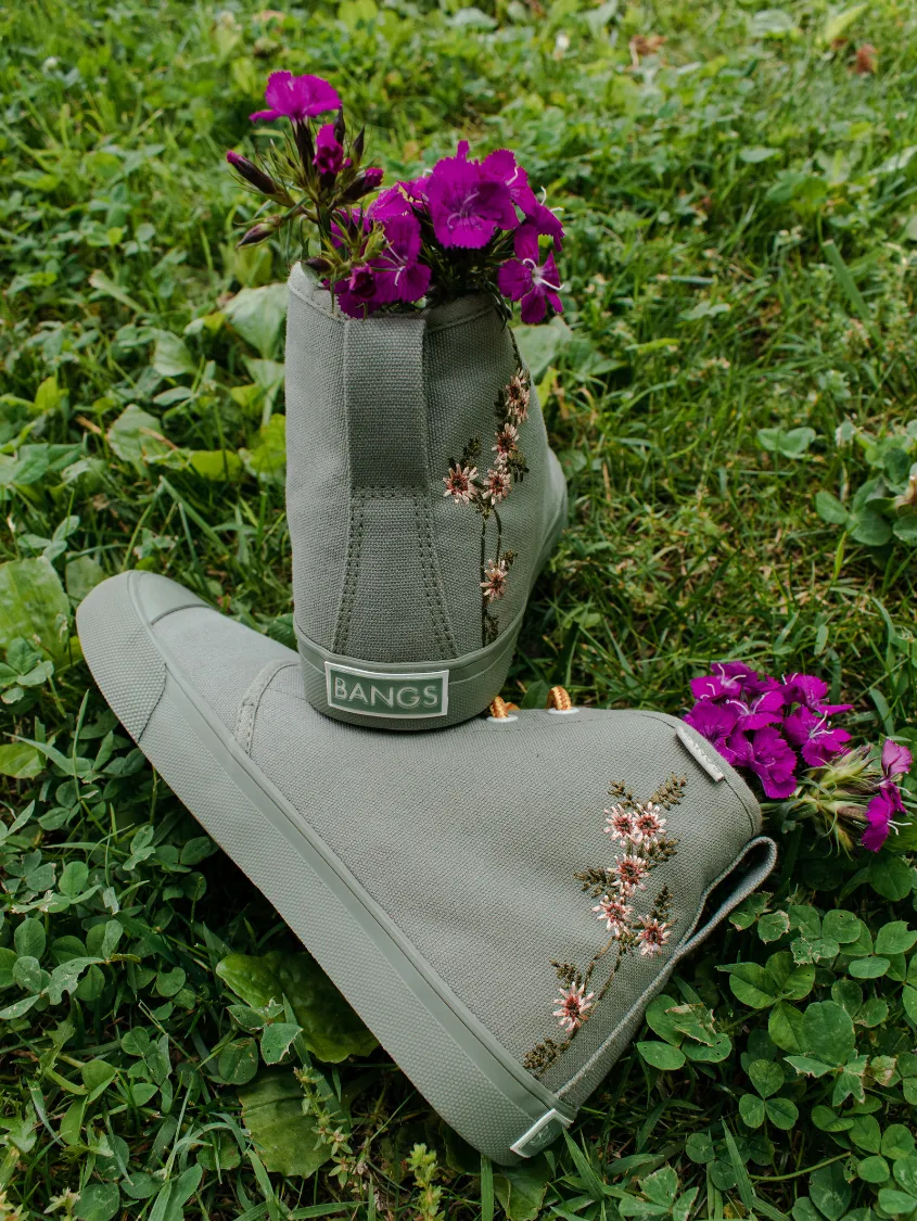 Sage Floral High Top