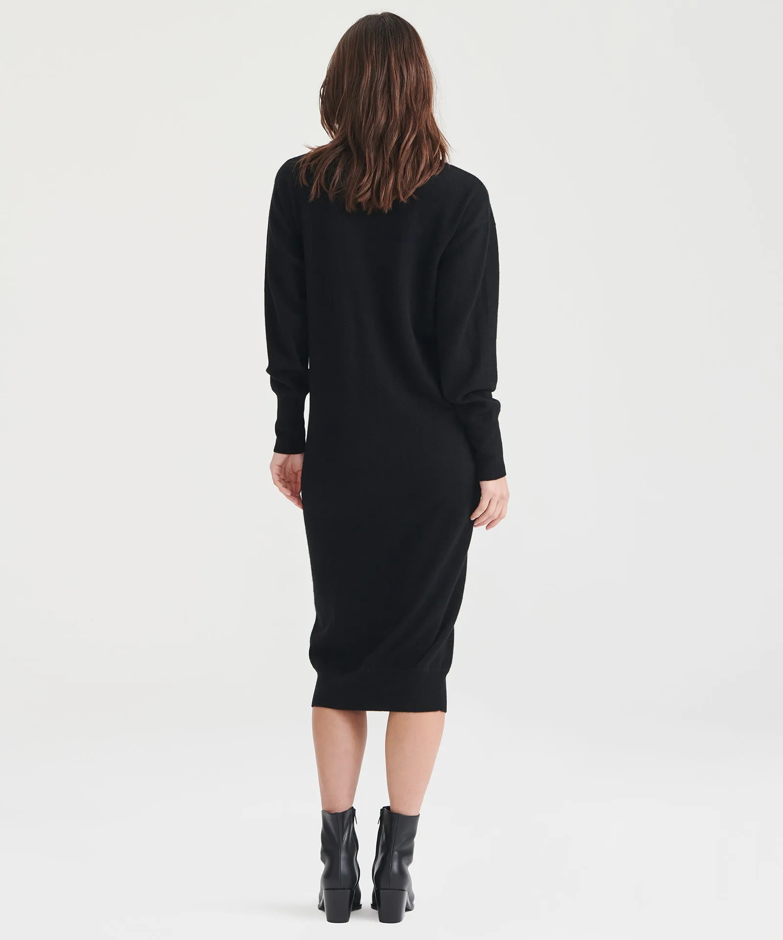 Signature Cashmere V-Neck Dress