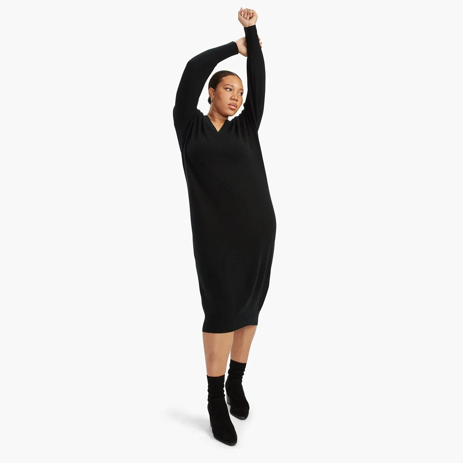 Signature Cashmere V-Neck Dress