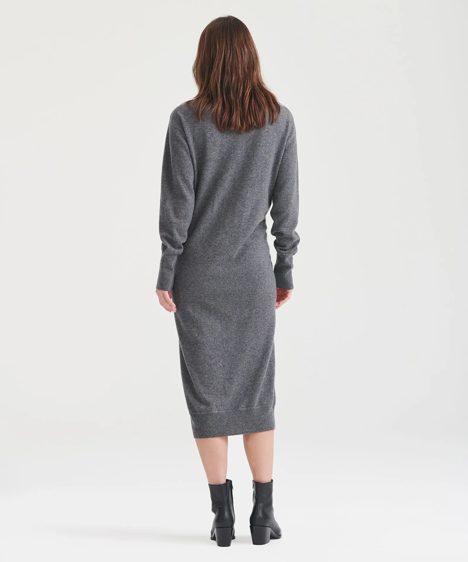 Signature Cashmere V-Neck Dress