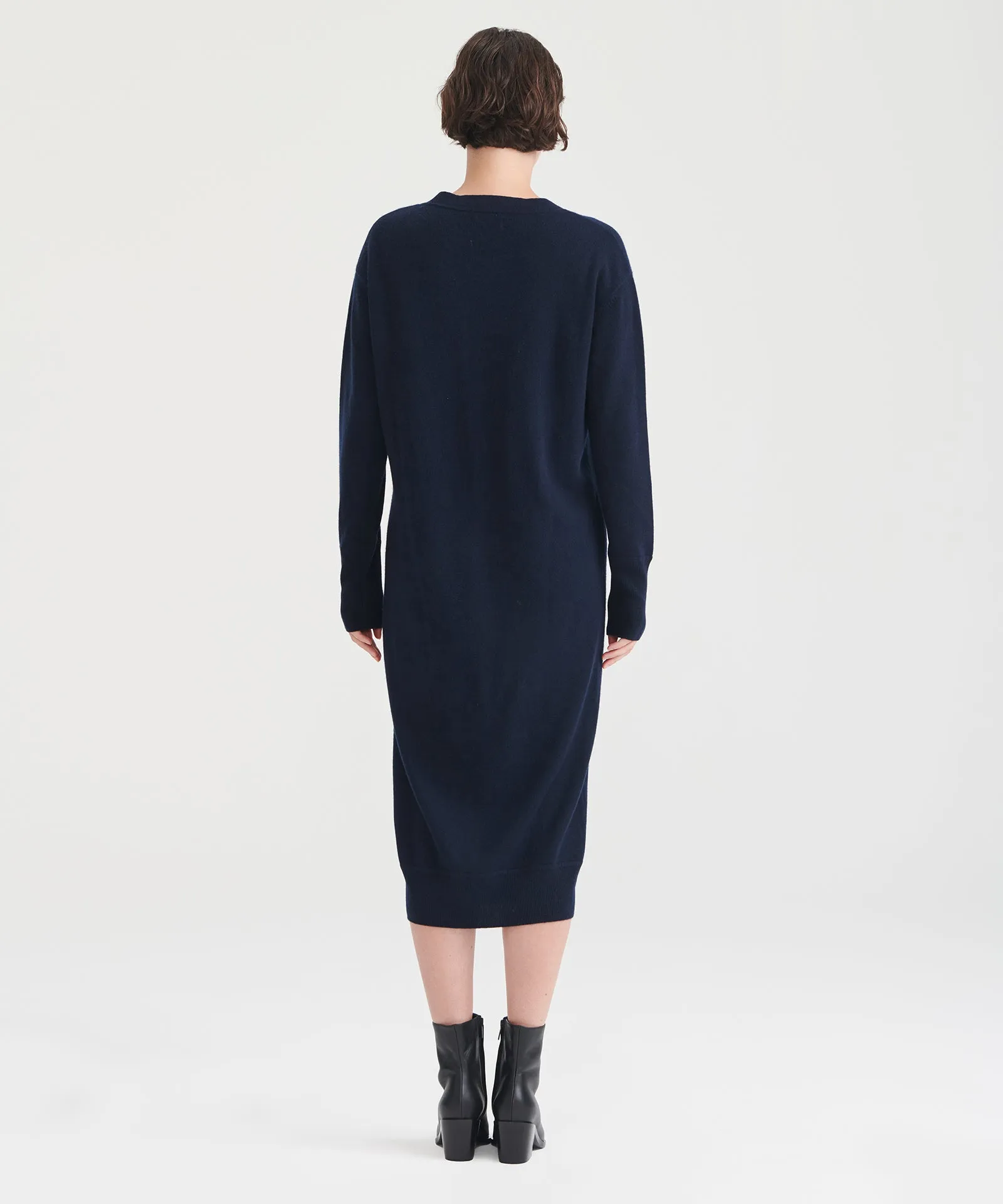 Signature Cashmere V-Neck Dress