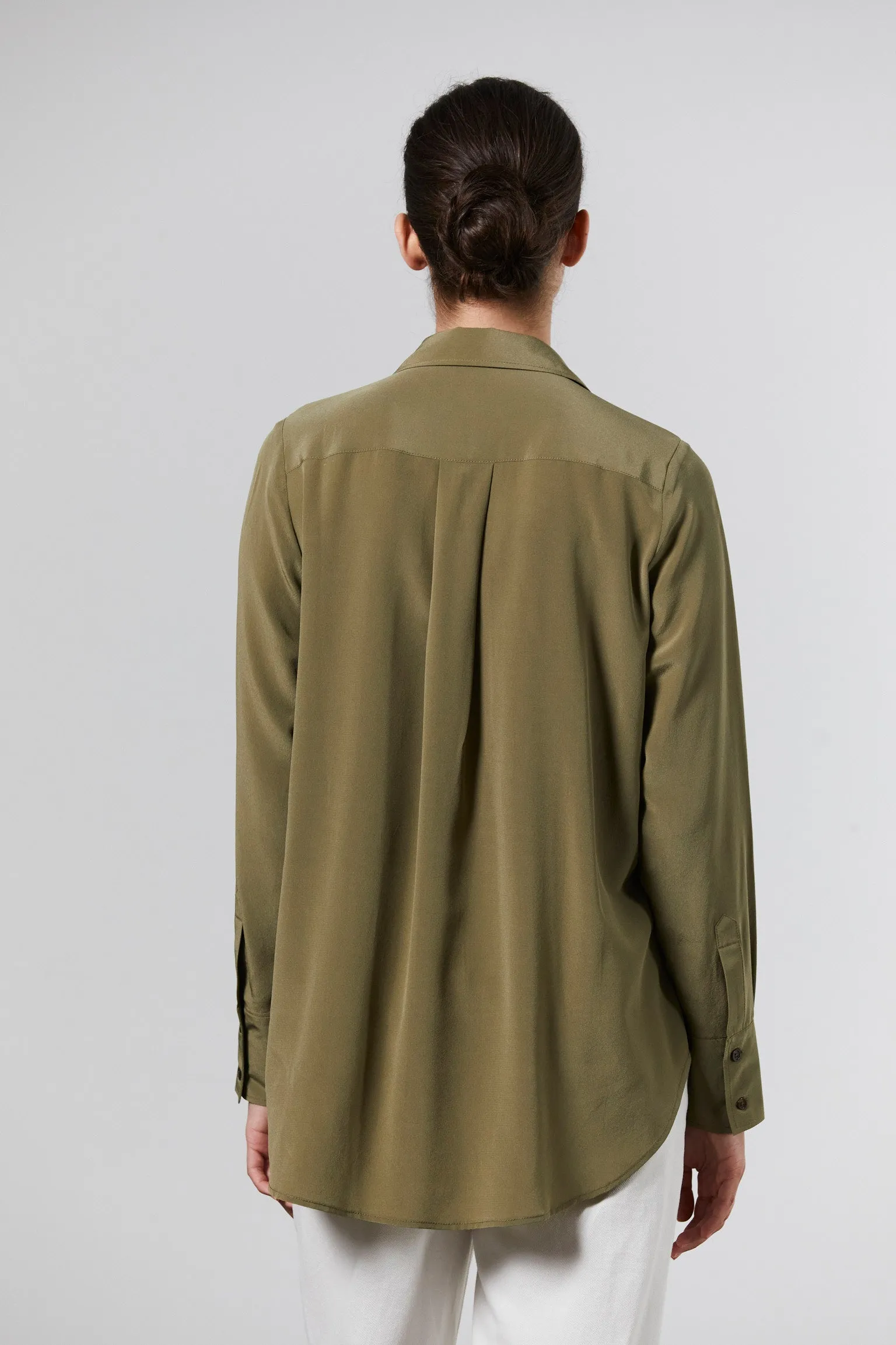 Silk Shirt - Khaki