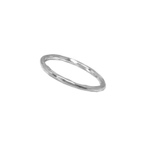 Silver Irregular Band Ring