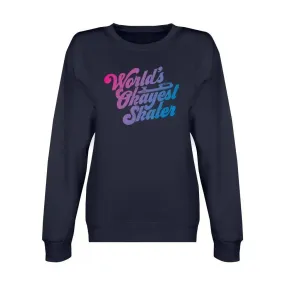 World's Okayest Skater Unisex Premium Crewneck Sweatshirt